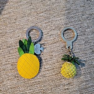 2 Kate spade pineapple keychain